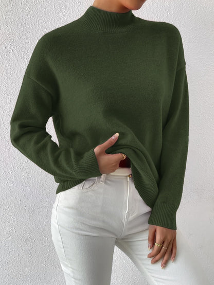 Simone | Relaxed Mock Neck Jumper