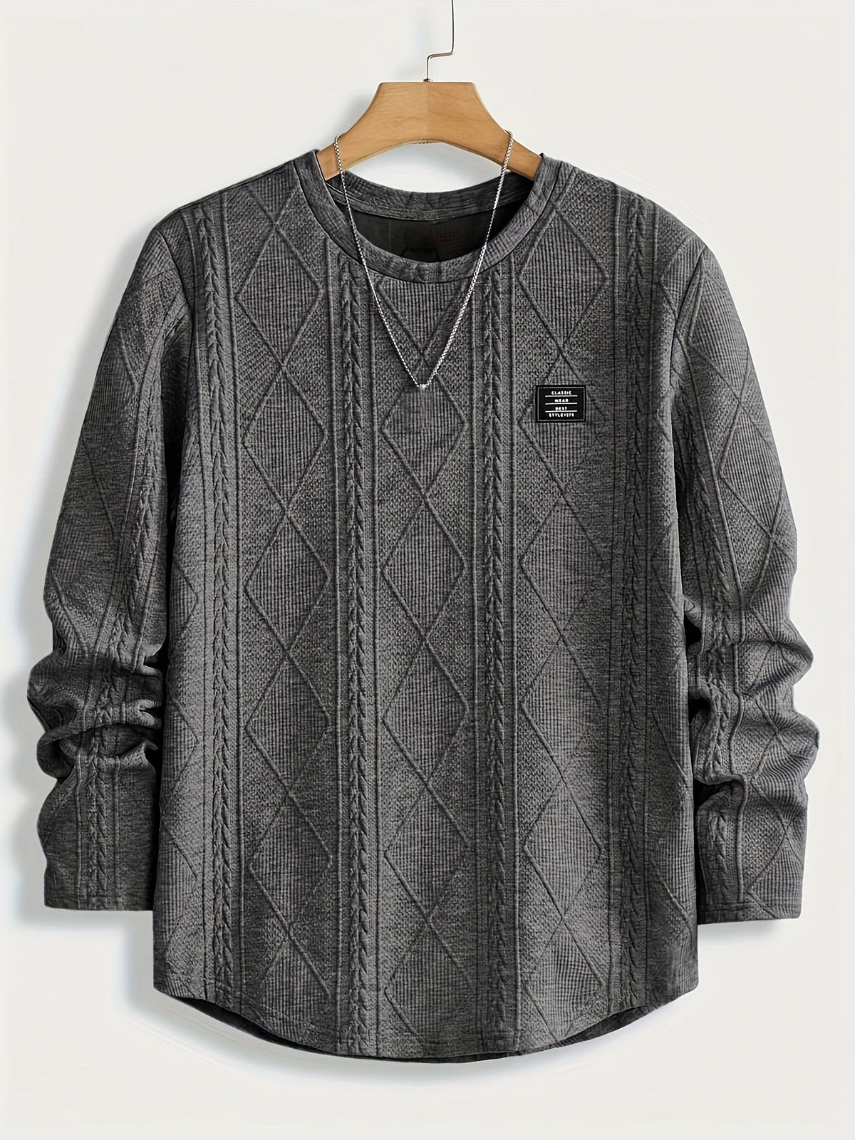 Clifford | Textured Knit-Look Long Sleeve Top