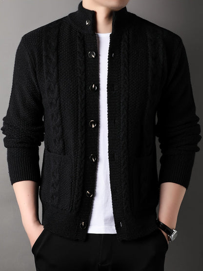 Percival | Textured Button-Front Cardigan