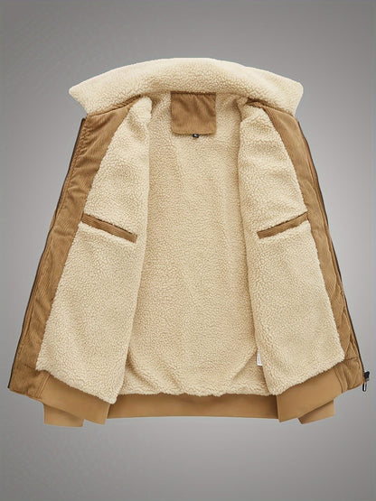 Gerard | Ribbed Fleece-Lined Jacket