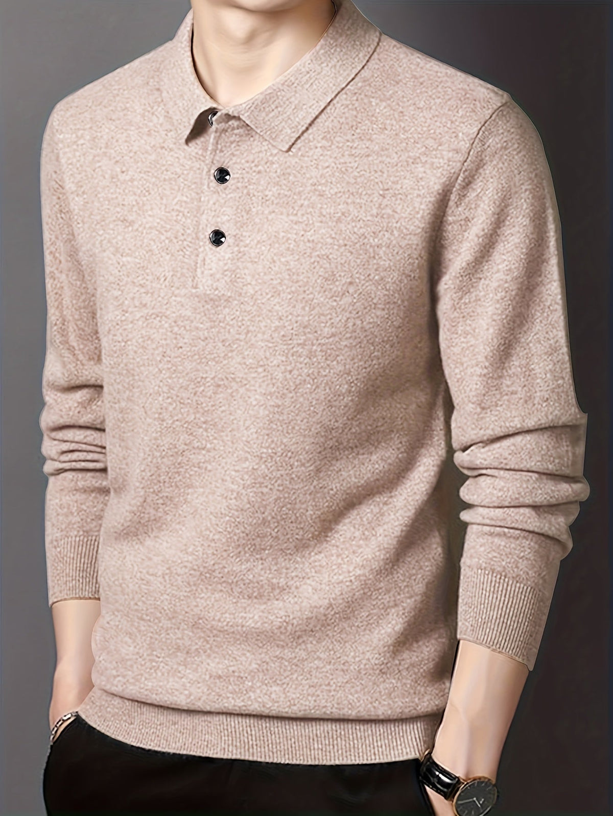 Frederick | Refined Collared Polo Jumper