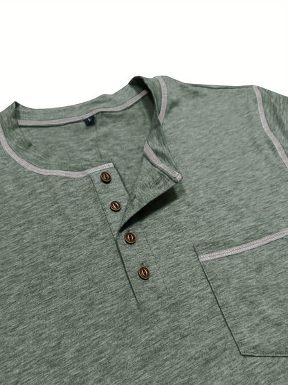 Kingsley | Classic Long-Sleeve Henley Shirt