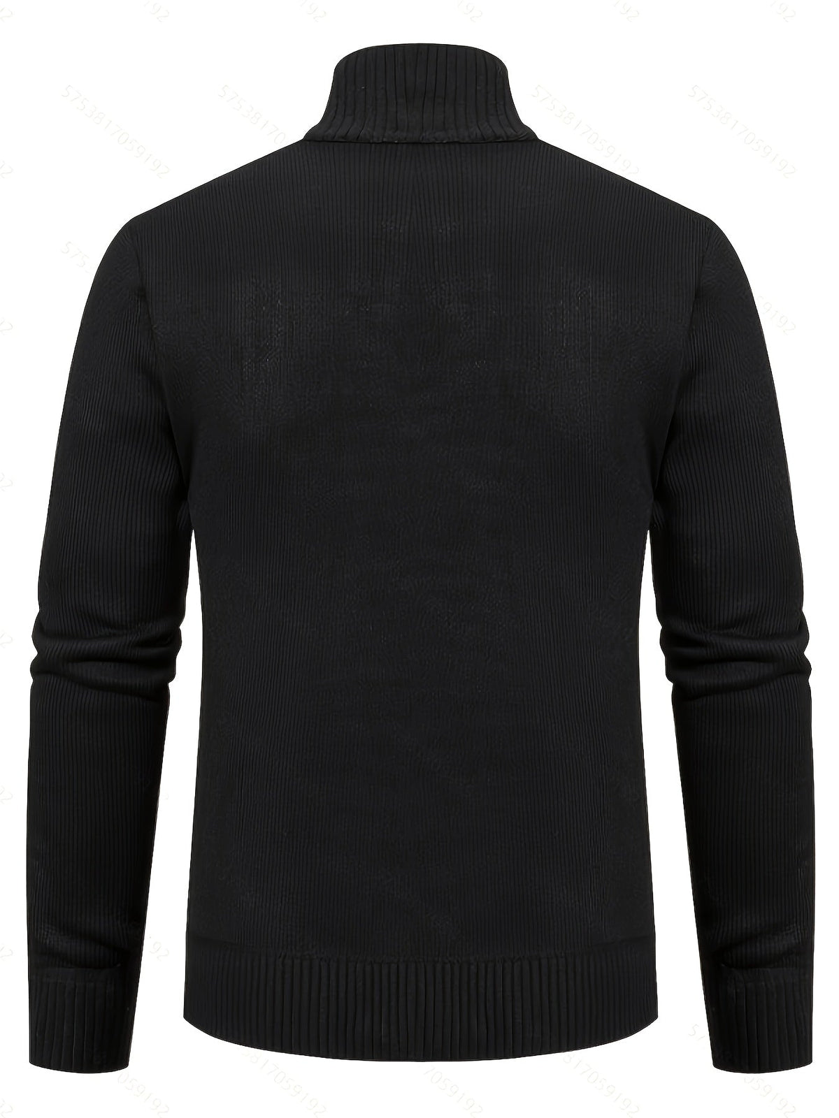 Edmund | Textured Stand-Collar Zip Cardigan