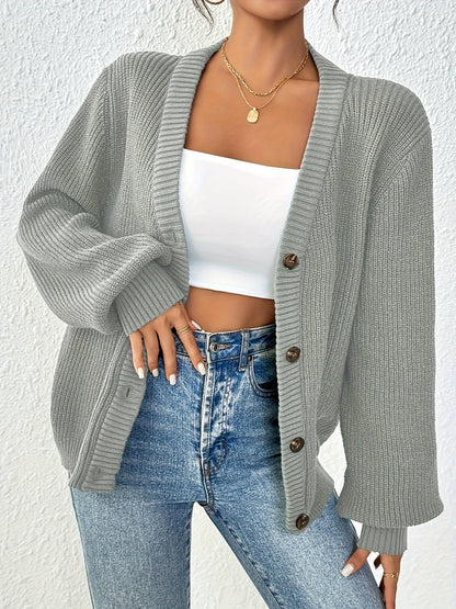 Marlowe | Relaxed Button-Front Cardigan