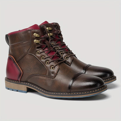Wallace | Cap-Toe Lace-Up Boots