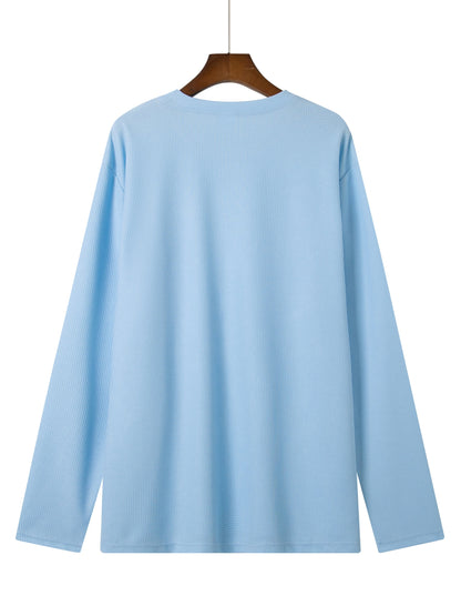 Frederick | Textured Waffle-Knit Long Sleeve Top
