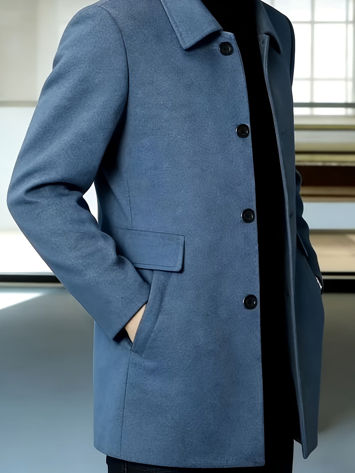 Cedric | Tailored Single-Breasted Overcoat