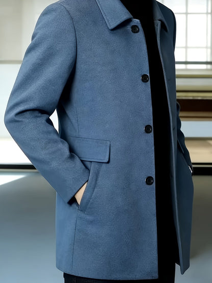 Cedric | Tailored Single-Breasted Overcoat
