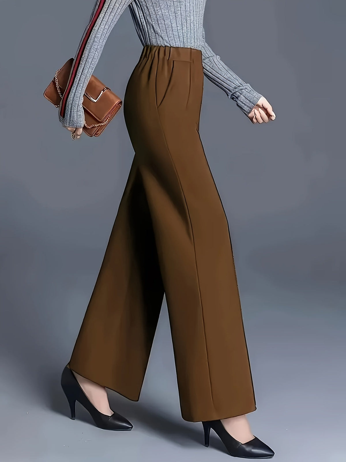 Marlene | High-Waisted Straight-Leg Trousers