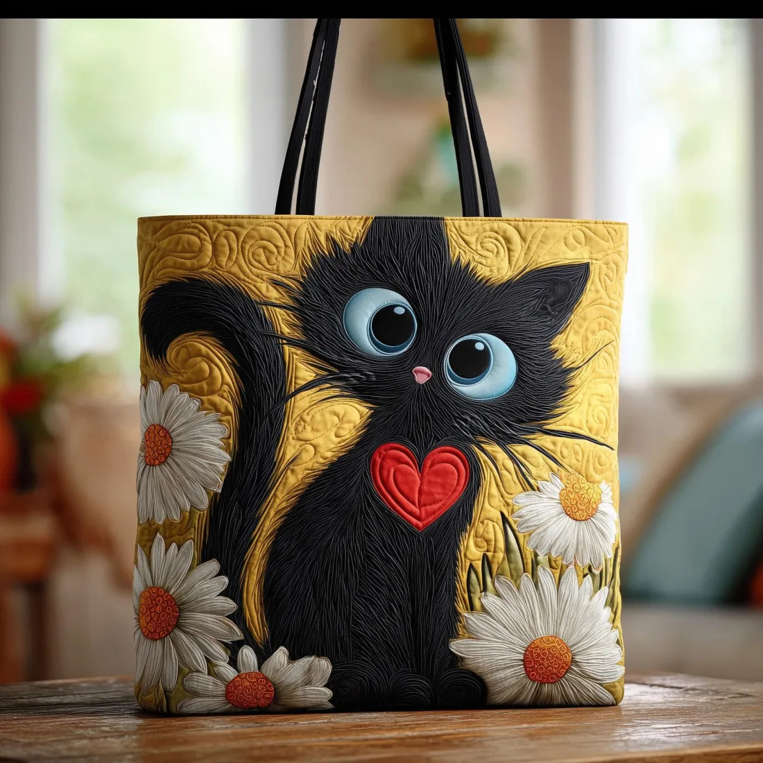 HANDMADE BAG - HEART CAT