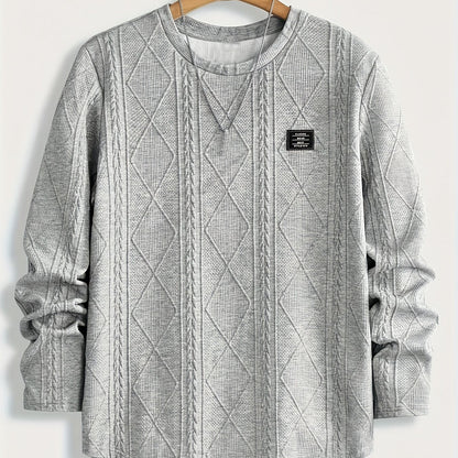 Clifford | Textured Knit-Look Long Sleeve Top