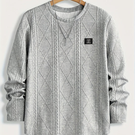 Clifford | Textured Knit-Look Long Sleeve Top