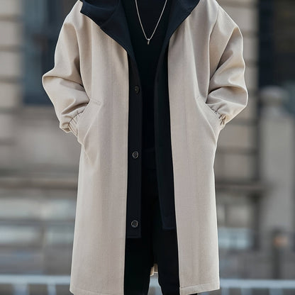Cornelius | Layered Hooded Longline Coat