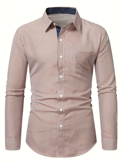 Sullivan | Refined Striped Long Sleeve Shirt