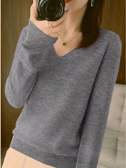 Deborah | Relaxed V-Neck Sweater