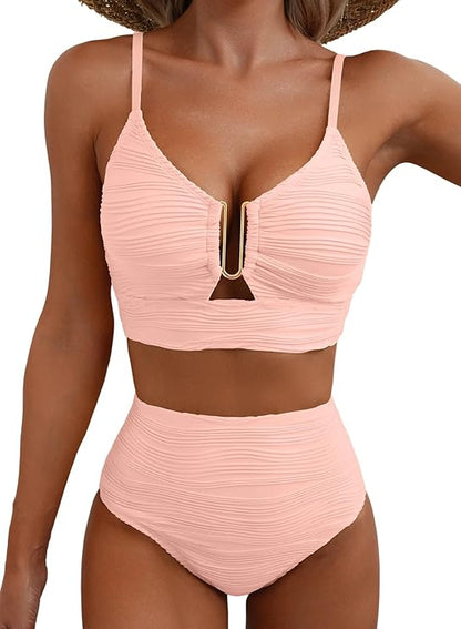 Adeline | Elegant High-Waisted Bikini Set