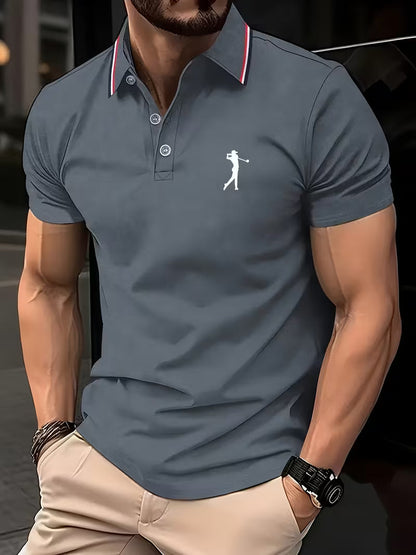 Laurence | Casual Short-Sleeve Golf Printed Shirt
