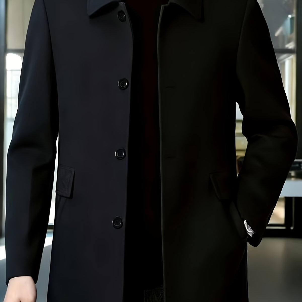 Cedric | Tailored Single-Breasted Overcoat