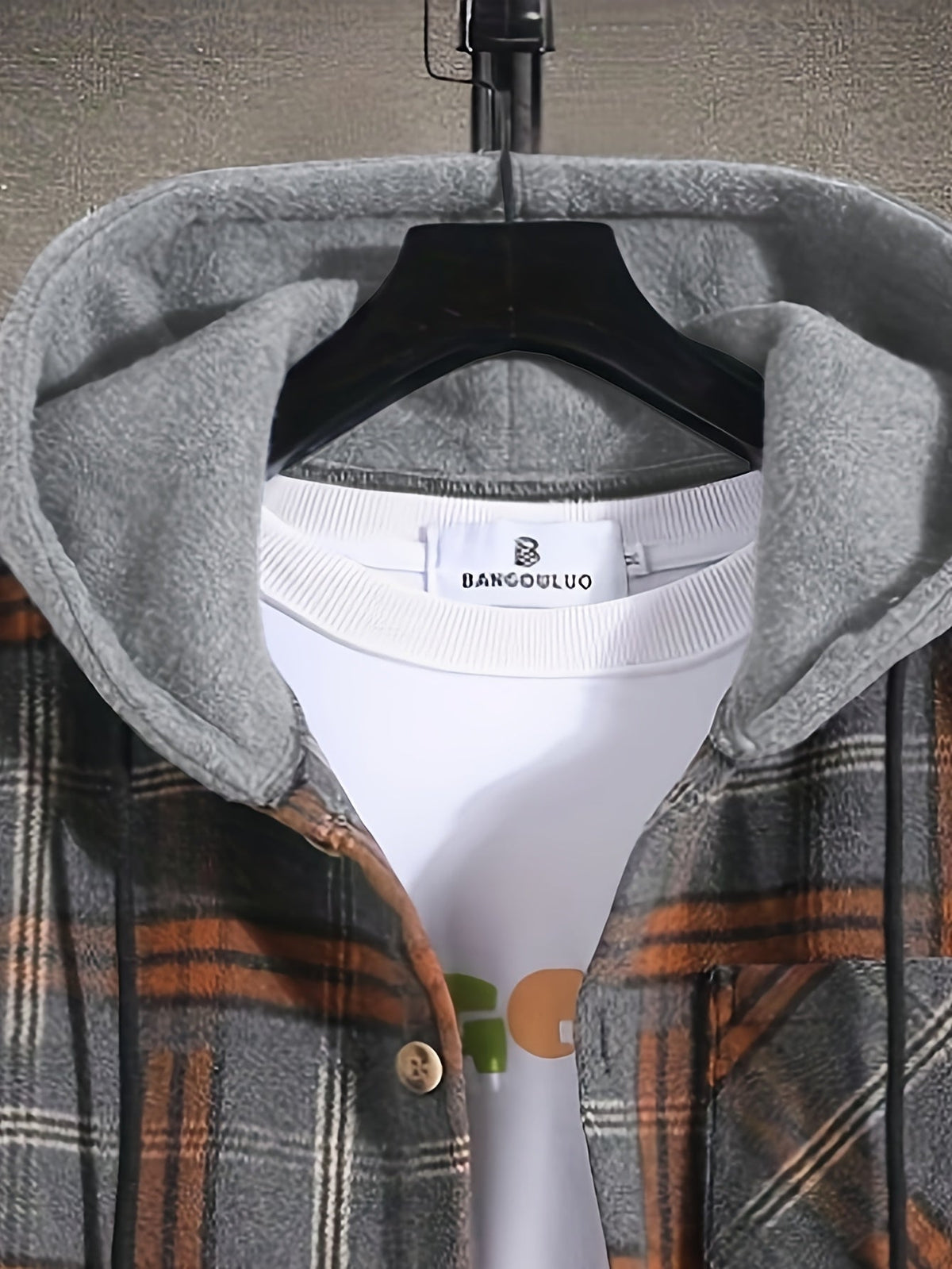 Gabriel | Christmas Hooded Plaid Jacket