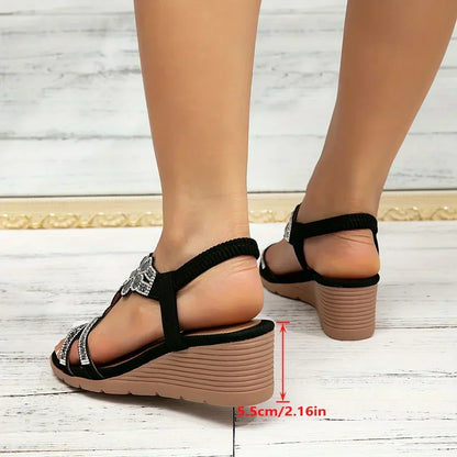 Tamara | Luxe Beads Wedge Sandals
