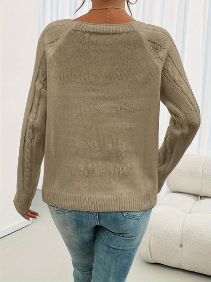 Winifred | Textured Button-Detail Sweater