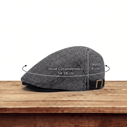 Zandro | Classic Textured Flat Cap