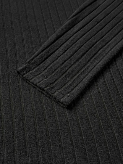 Bryce | Ribbed V-Neck Long Sleeve Top