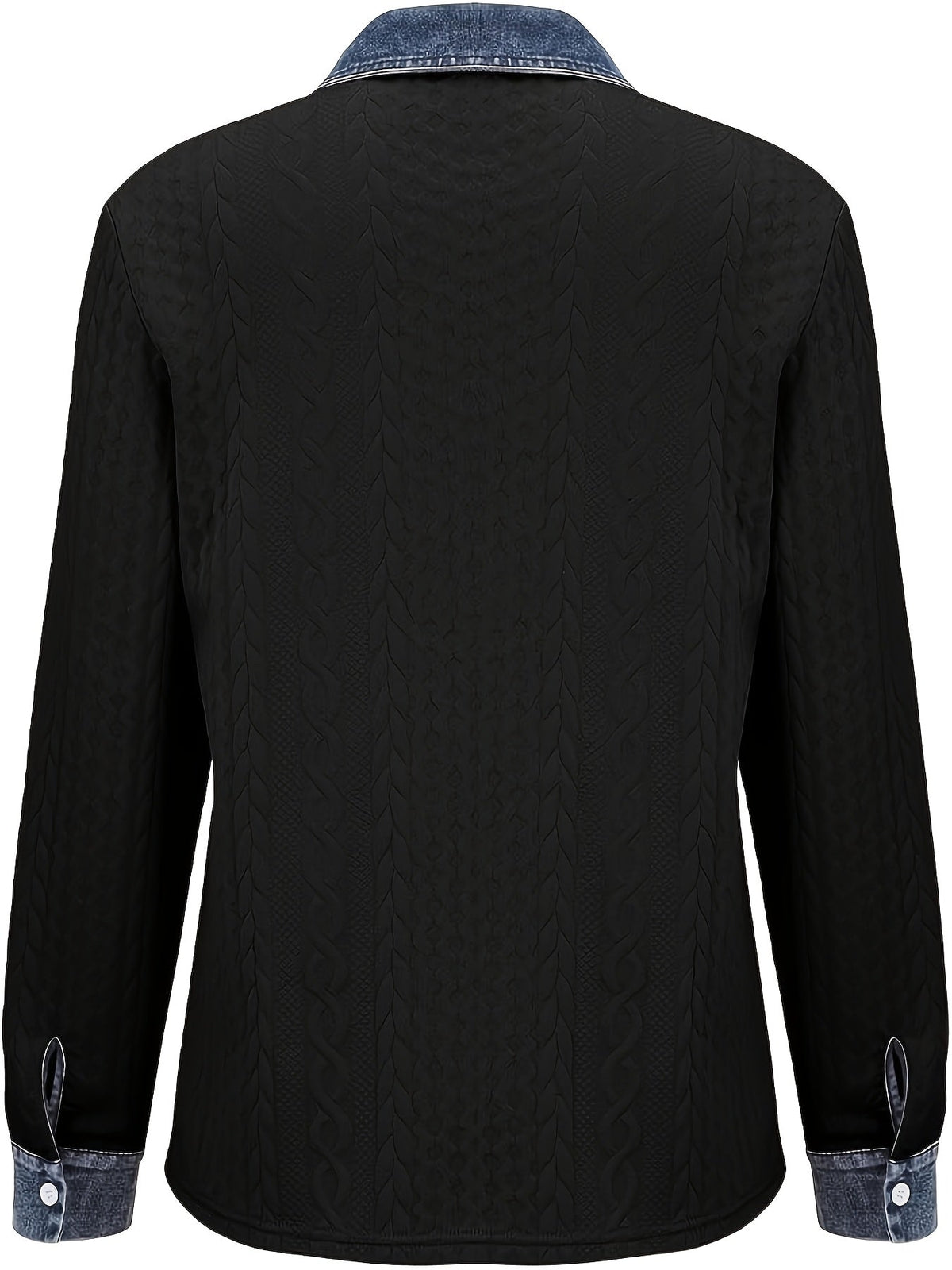 Melanie | Textured Contrast Cardigan