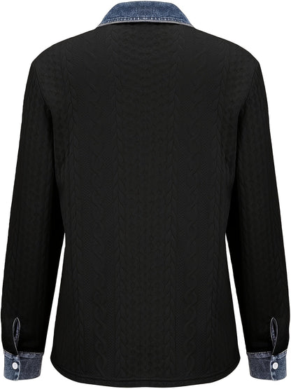 Melanie | Textured Contrast Cardigan