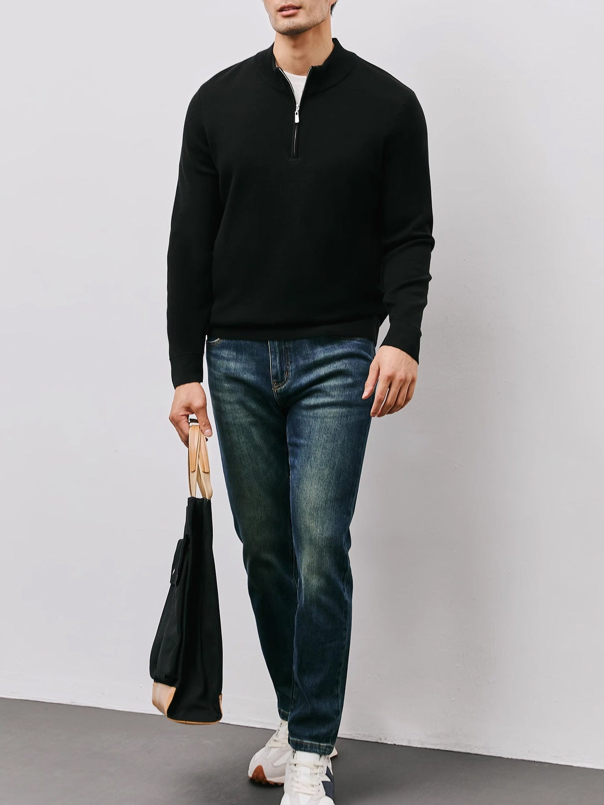 Silas | Refined Half-Zip Sweater