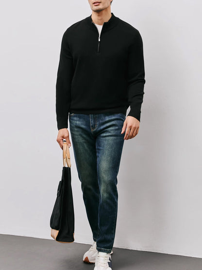 Silas | Refined Half-Zip Sweater