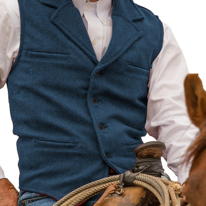 Rhodes | Heritage Herringbone Waistcoat