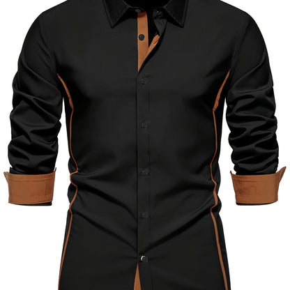 Damon | Contrast-Trim Slim Fit Shirt