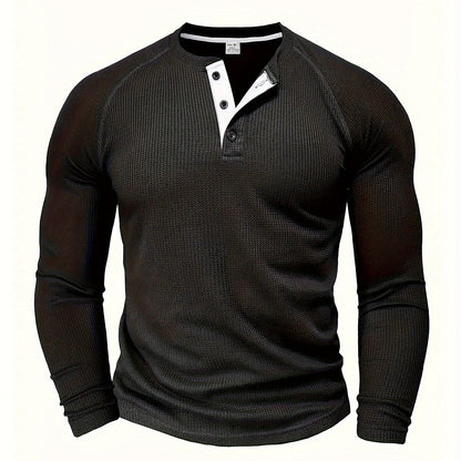 Tobias | Refined Button-Placket Henley Top