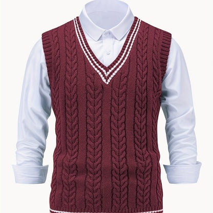 Lionel | Classic Cable-Knit Sweater Vest