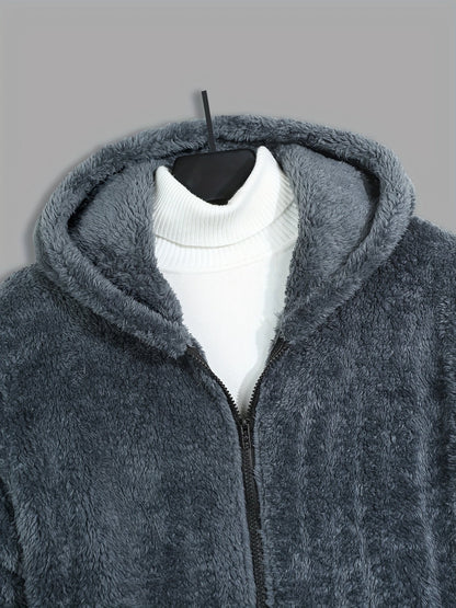 Trevor | Cosy Hooded Zip Jacket