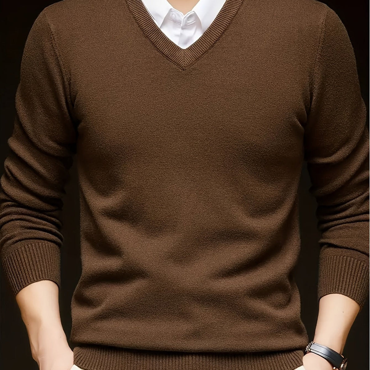 Nigel | Refined V-Neck Jumper