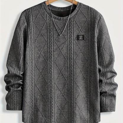 Clifford | Textured Knit-Look Long Sleeve Top