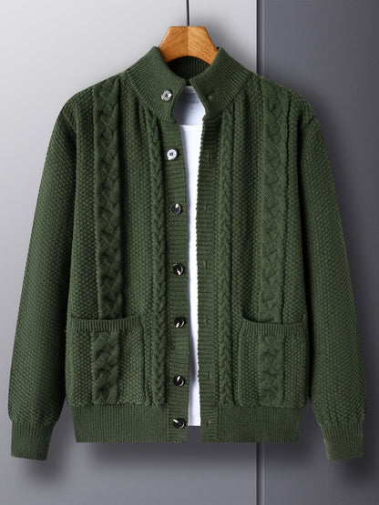 Percival | Textured Button-Front Cardigan