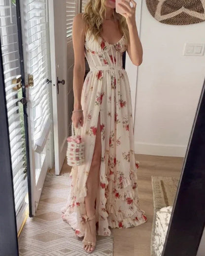 Sonya | Timeless Sleeveless Slit Midi Dress