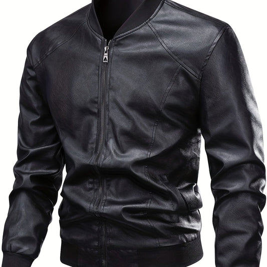 Calvin | Refined Zip-Up Bomber Jacket