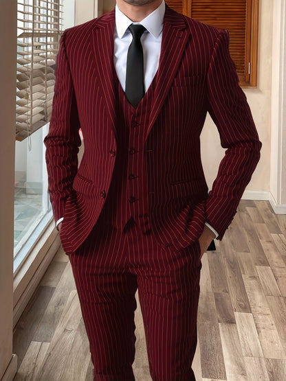 Maxwell | Pinstripe Three-Piece Suit