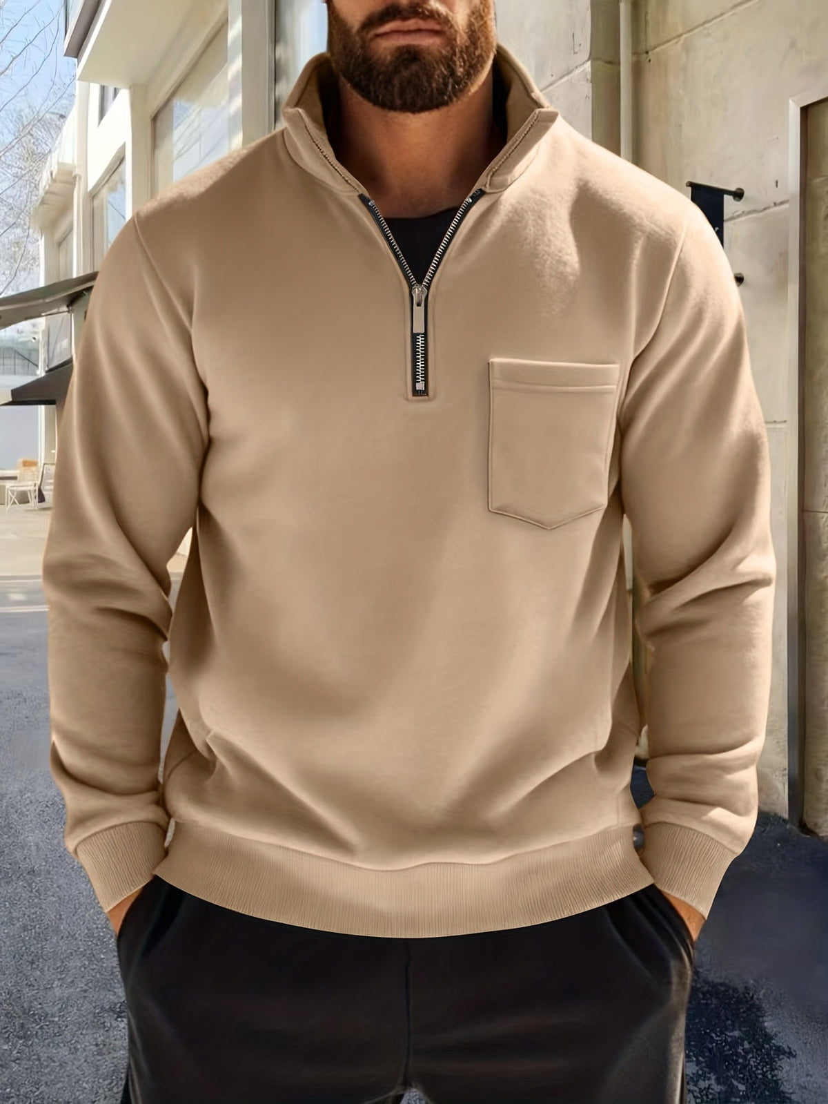 Oscar | Refined Half-Zip Pullover