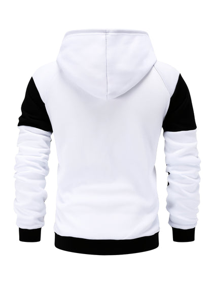 Xavier | Colour Block Zip-Up Hooded Jacket