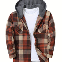 Khaki, orange and brown