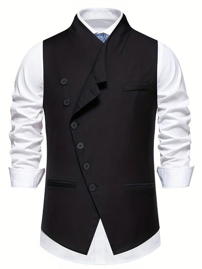 Wallace | Slant-Button Tailored Waistcoat