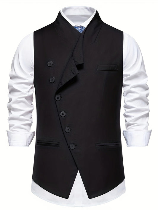 Wallace | Slant-Button Tailored Waistcoat