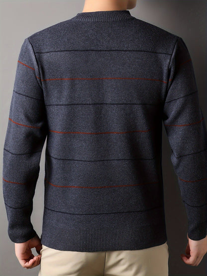 Tristan | Half-Zip Ribbed Knit Sweater