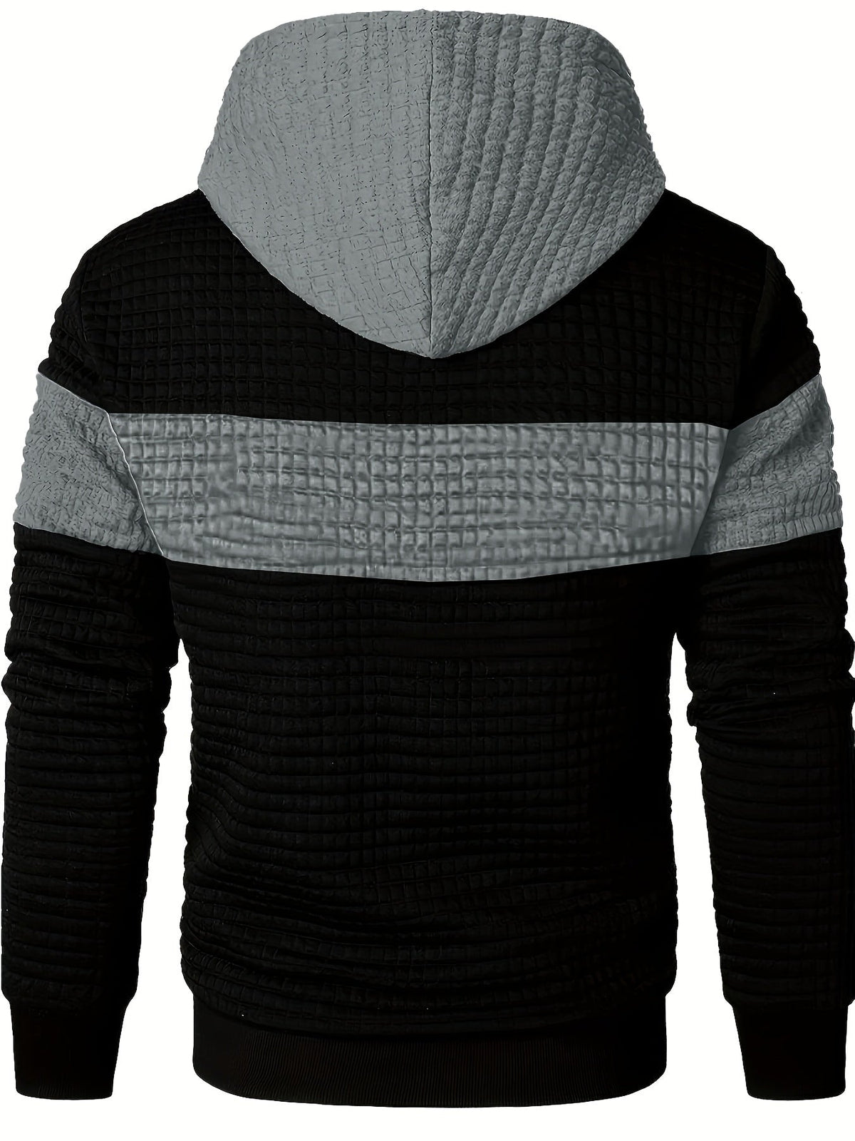 Rutherford | Textured Colour-Block Hoodie
