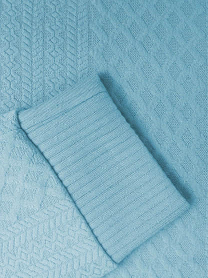 Gabriel | Textured Stand-Collar Jumper